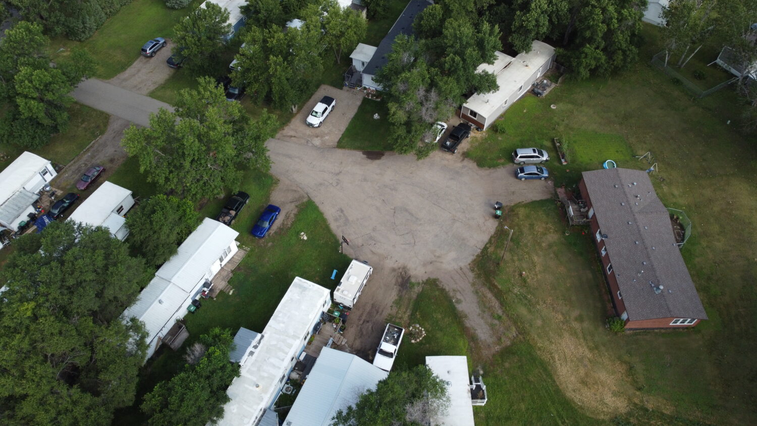 Aerial view of Apple Creek MHC homes